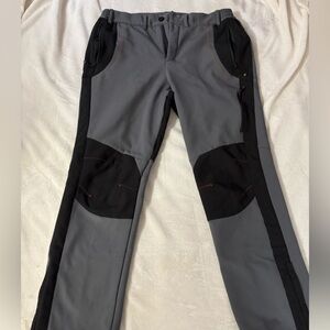 Gray and Black Men's Pants